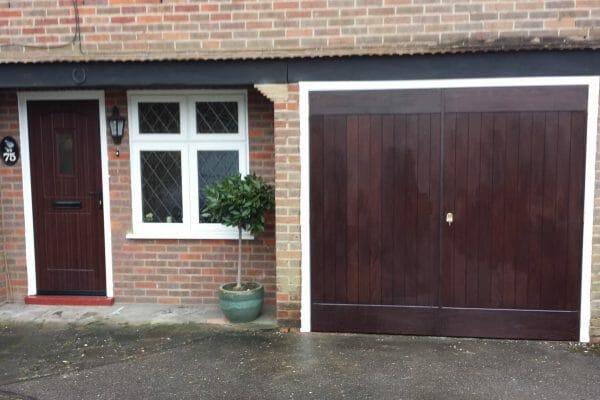 Rockdoor front door and matching Select Ribchester side hinged doors