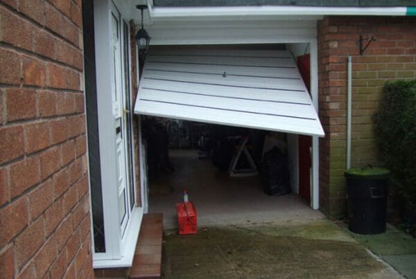 crooked garage door