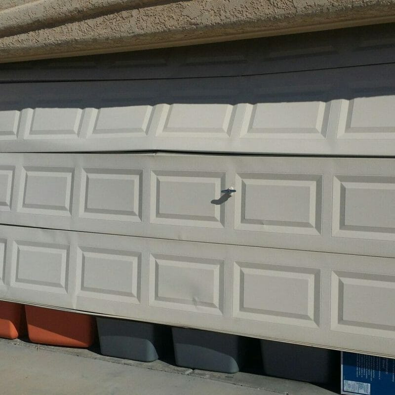 dented garage doors
