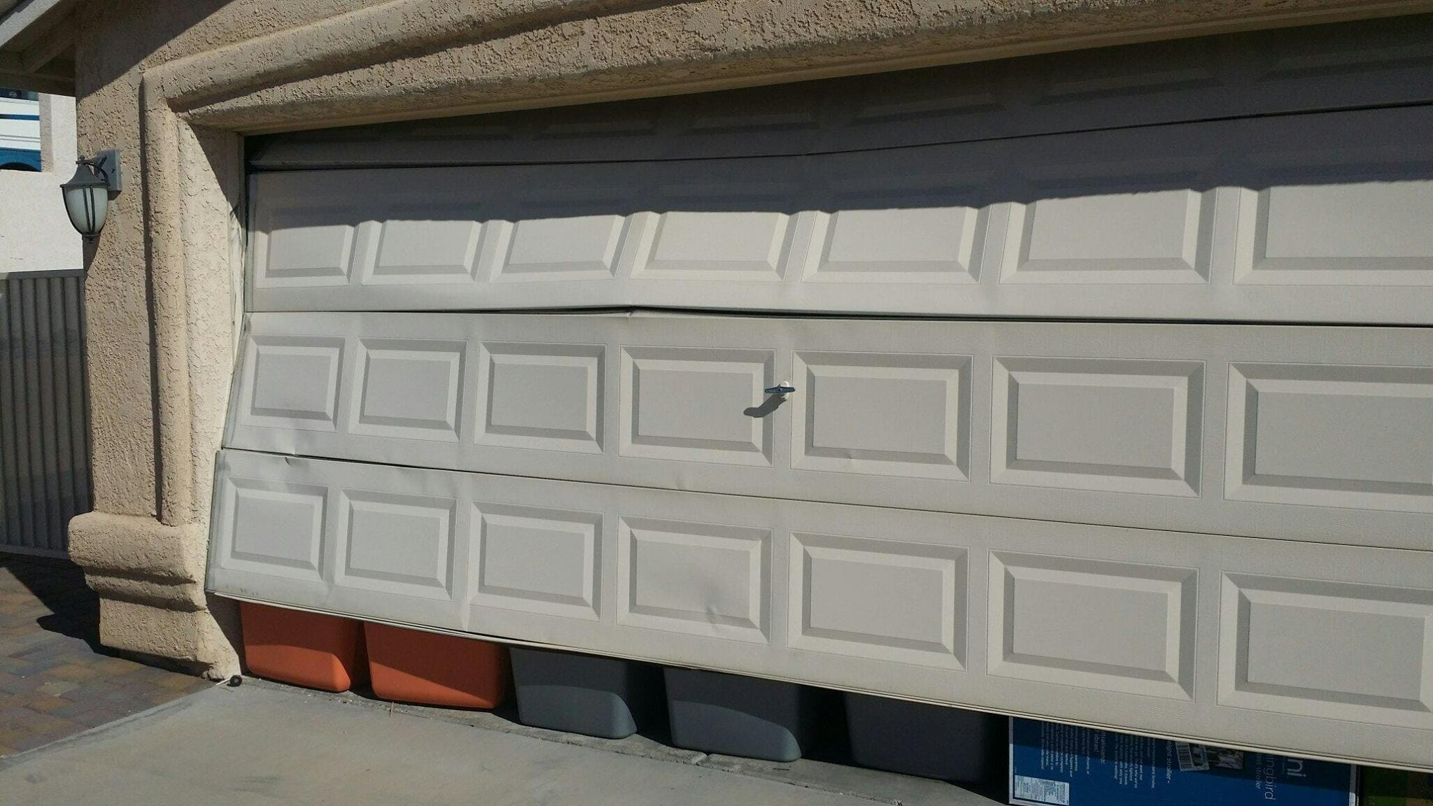 How to Fix a Dented Garage Door