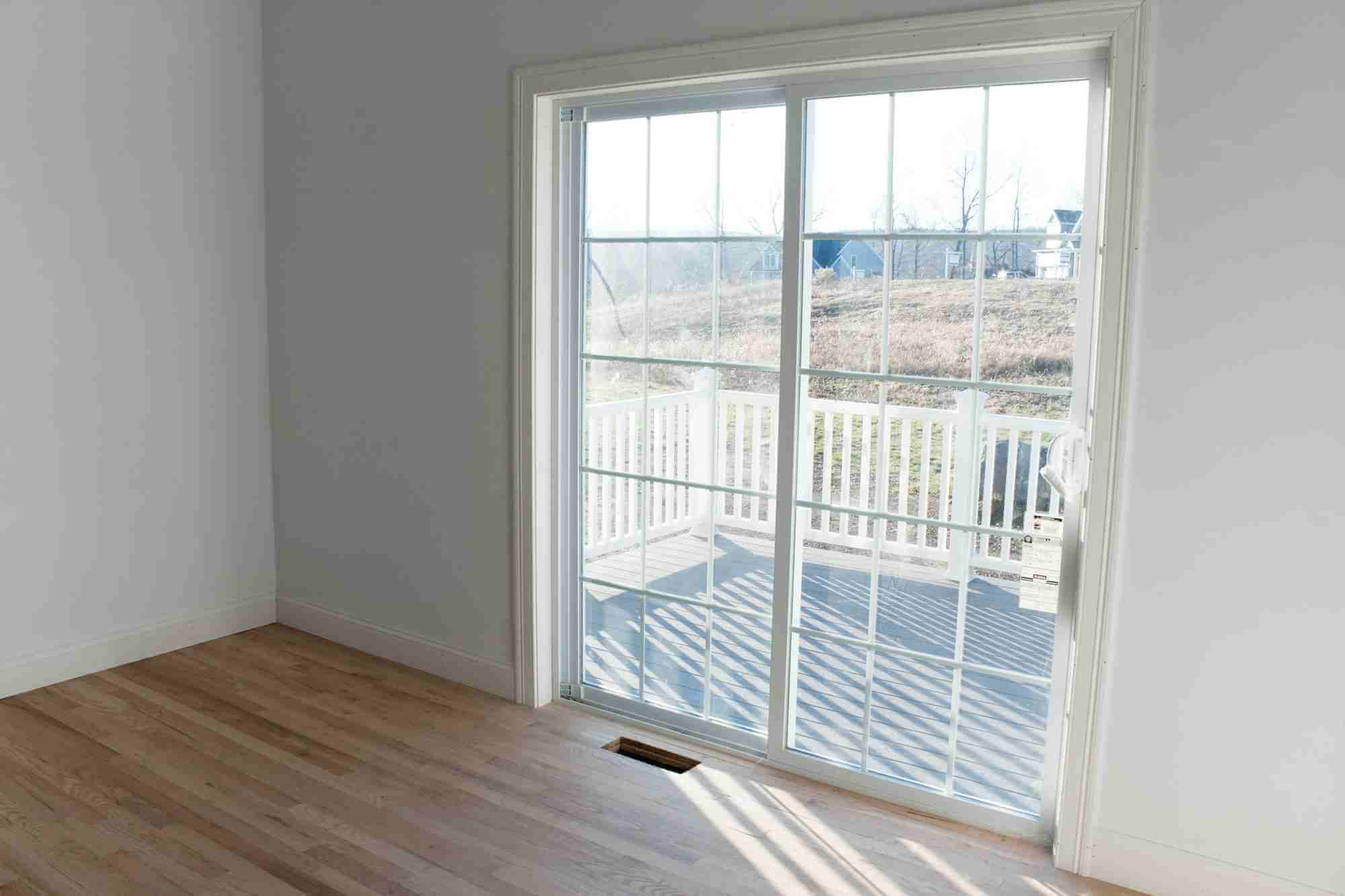 french window style minimalist sliding patio doors