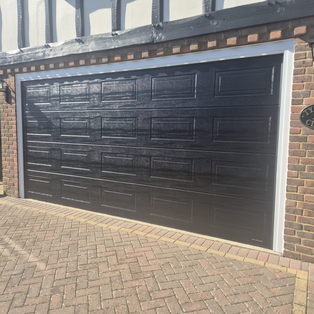 new georgian sectional garge door fitted in kings langley, hertfordshire