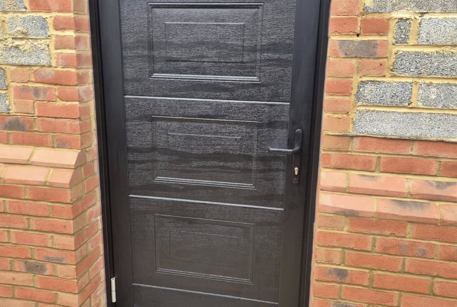 sectional garage door and matching side door wheathampstead, st albans