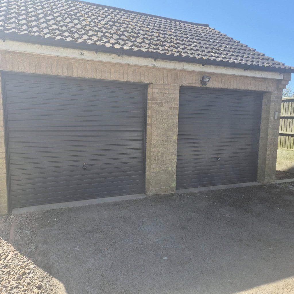 hormann double garage doors installed in radlett