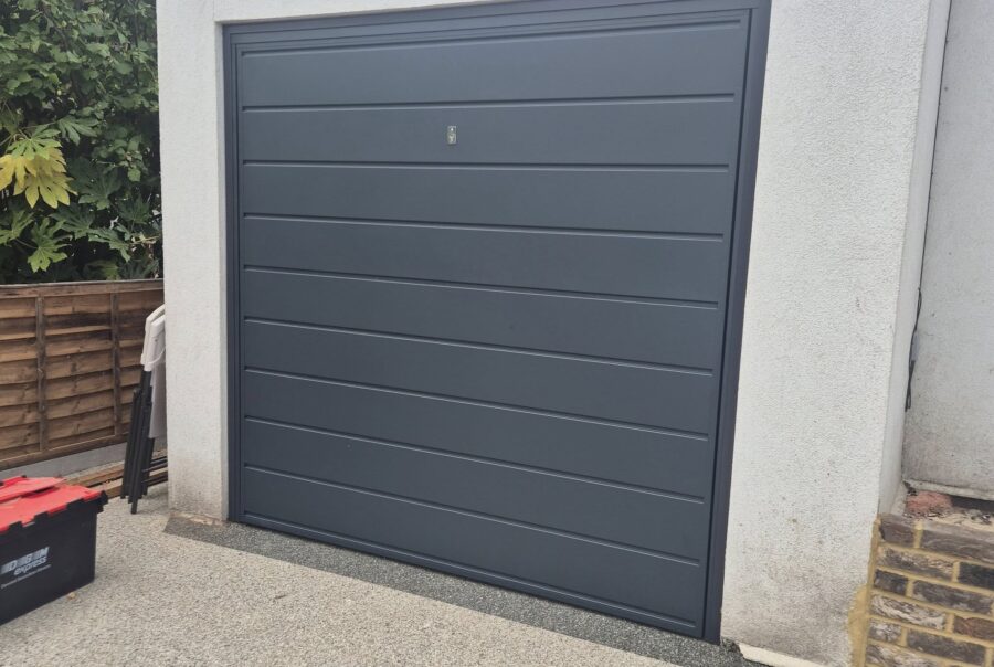 new Select Adlington up and over garage door installed kings langley