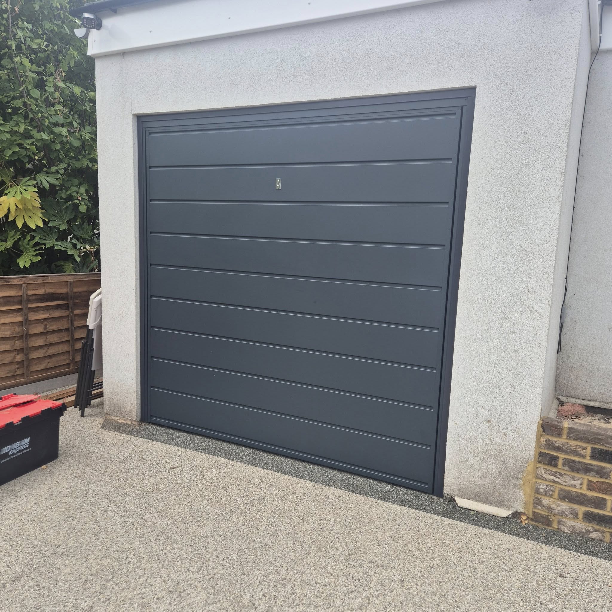new Select Adlington up and over garage door installed kings langley