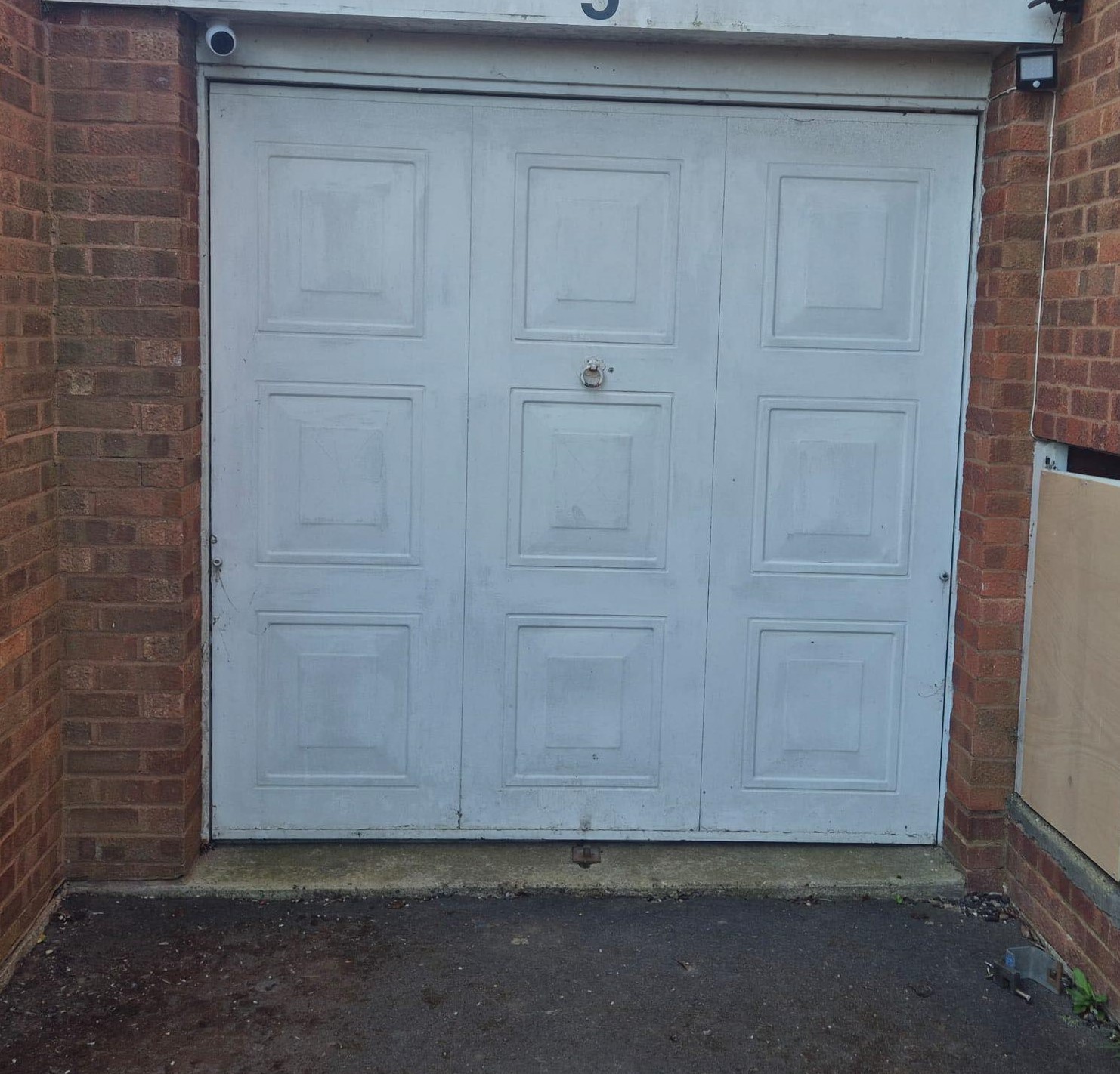 old garage door that we replaced over in Aylesbury